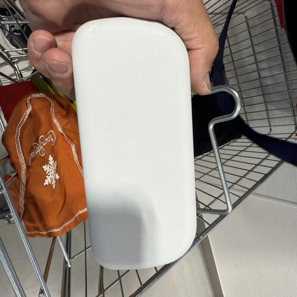 Warby Parker Eyeglasses Case White Hard Clamshell